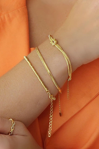 Snake Chain Bracelet, 17 cm