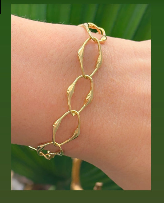 Organic Link Bracelet in High Fusion