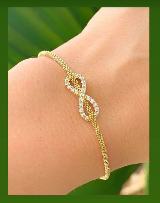 Pavé Infinity Bracelet