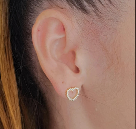 Hollow Heart Earring 7812