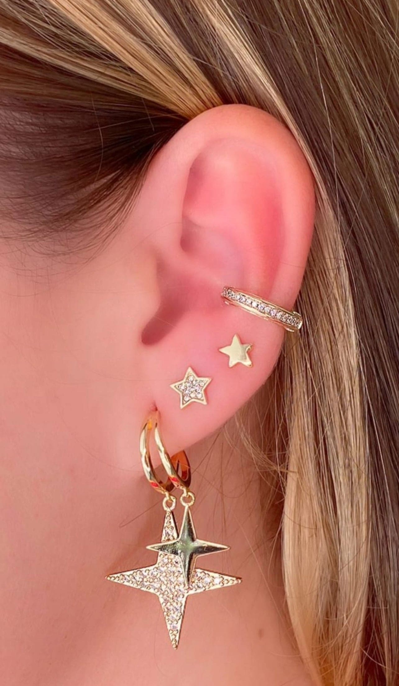 Star earrings 6026