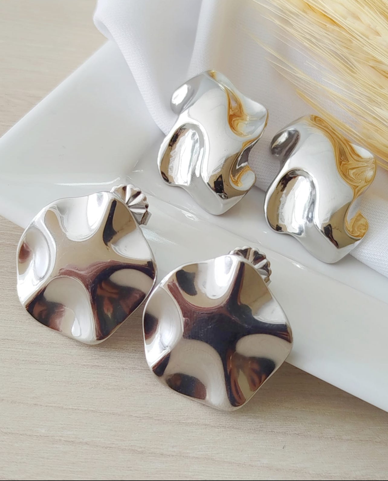 Plated stainless steel Earring 12092