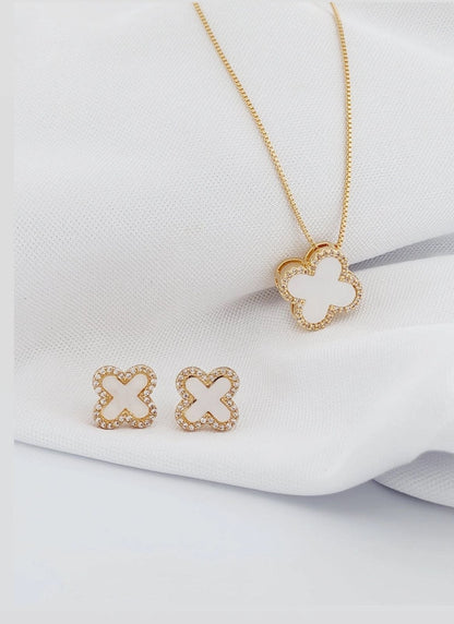 Clover Halo Jewelry Set