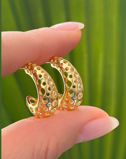 Open Half-moon Earring