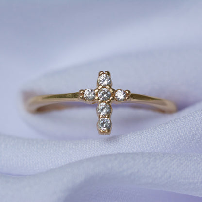 Cross Accent Ring