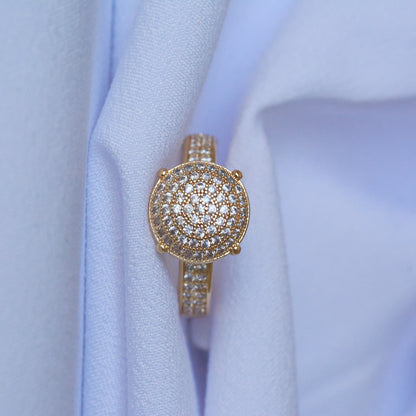 Pavé Halo Ring